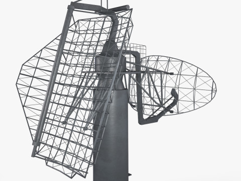 War Ship Radar Station MP-600 Voshod 3D 模型