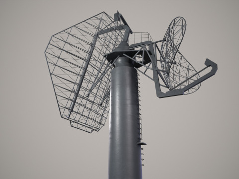 War Ship Radar Station MP-600 Voshod Modello 3D