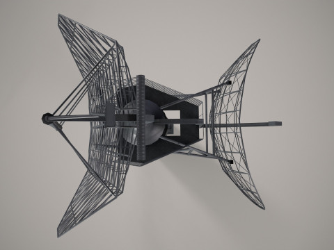 War Ship Radar Station MP-600 Voshod Modello 3D