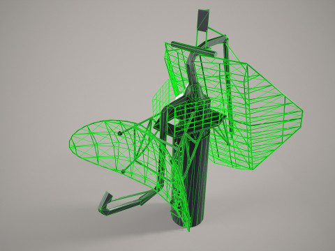 War Ship Radar Station MP-600 Voshod Modello 3D