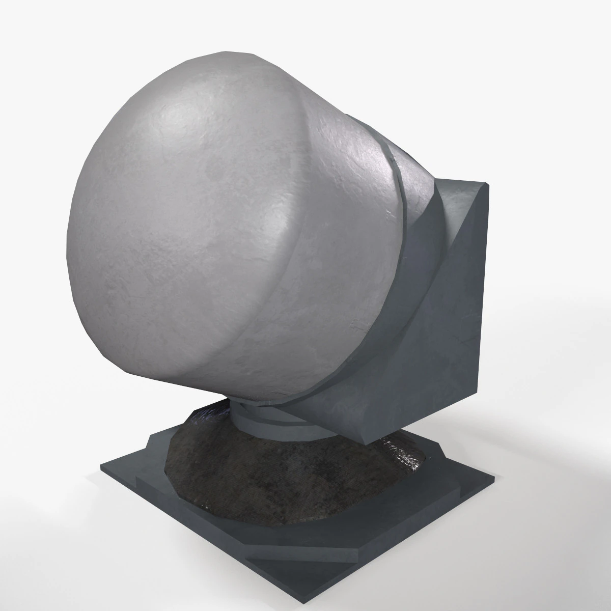 War Ship Radar Station MR-123 Vympel 3D Model .c4d .max .obj .3ds .fbx .stl .blend