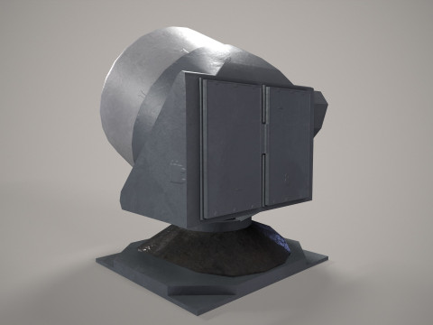 War Ship Radar Station MR-123 Vympel 3D Model