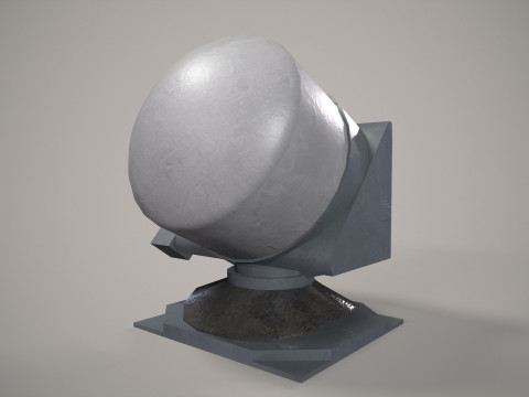 War Ship Radar Station MR-123 Vympel 3D Model