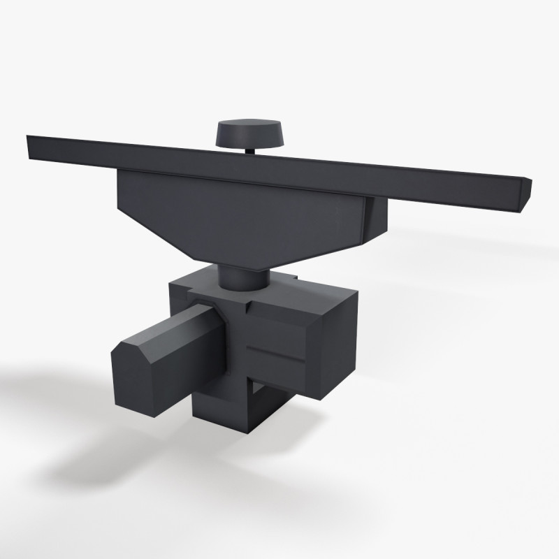 War Ship Radar Station MR-231 3D Model .c4d .max .obj .3ds .fbx .stl .blend
