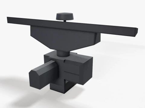 Stazione radar per navi da guerra MR-231 Modello 3D