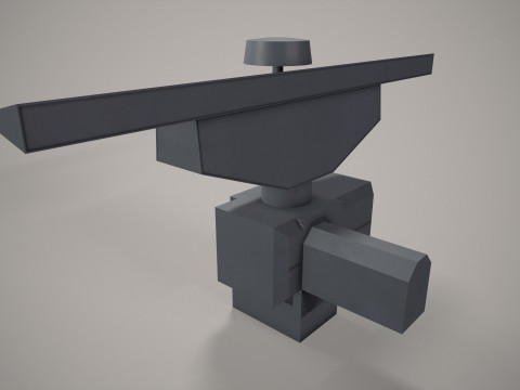 War Ship Radar Station MR-231 3D Model