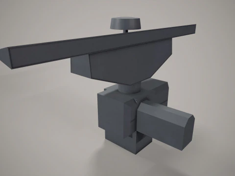 War Ship Radar Station MR-231 3D Model