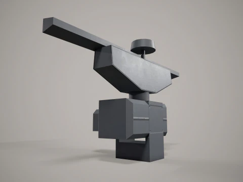 War Ship Radar Station MR-231 3D Model