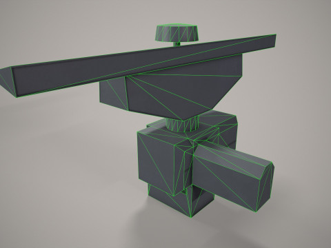 War Ship Radar Station MR-231 3D Model
