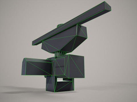 War Ship Radar Station MR-231 3D Model