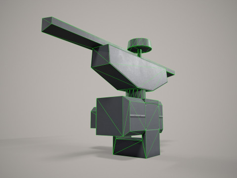 War Ship Radar Station MR-231 3D Model