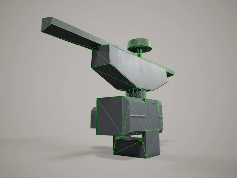 War Ship Radar Station MR-231 3D Model