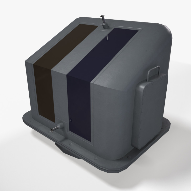 War Ship Radar Station SP-520 3D 模型 .c4d .max .obj .3ds .fbx .stl .blend 