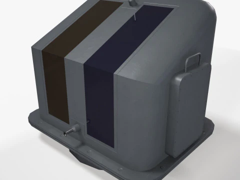 Stazione radar per navi da guerra SP-520 Modello 3D