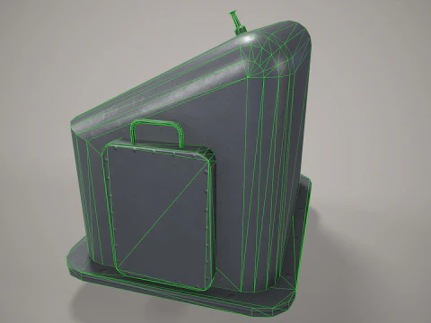 War Ship Radar Station SP-520 3D Model