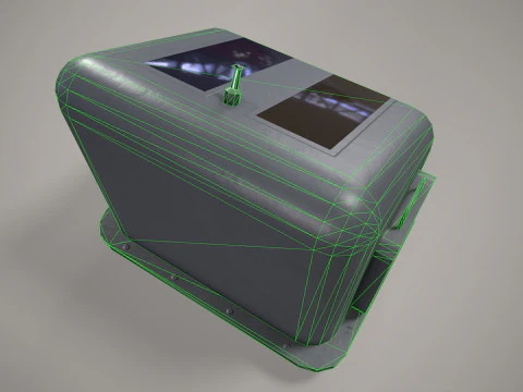War Ship Radar Station SP-520 3D Model