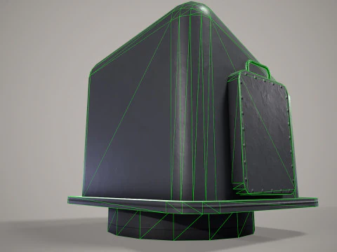 War Ship Radar Station SP-520 3D Model