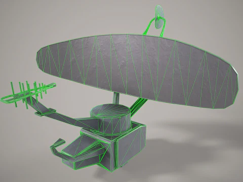War Ship Radar Station Vaigach 3D Model