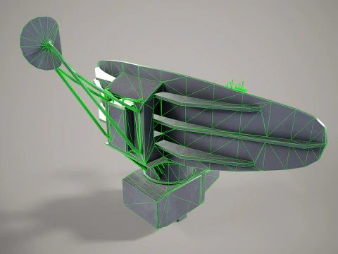 War Ship Radar Station Vaigach 3D Model