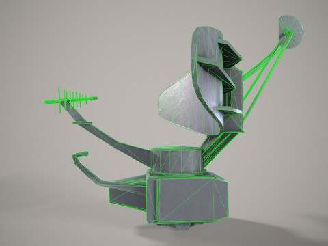 War Ship Radar Station Vaigach Modello 3D