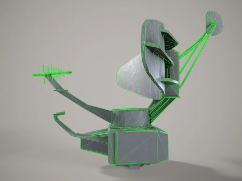 War Ship Radar Station Vaigach 3D Model