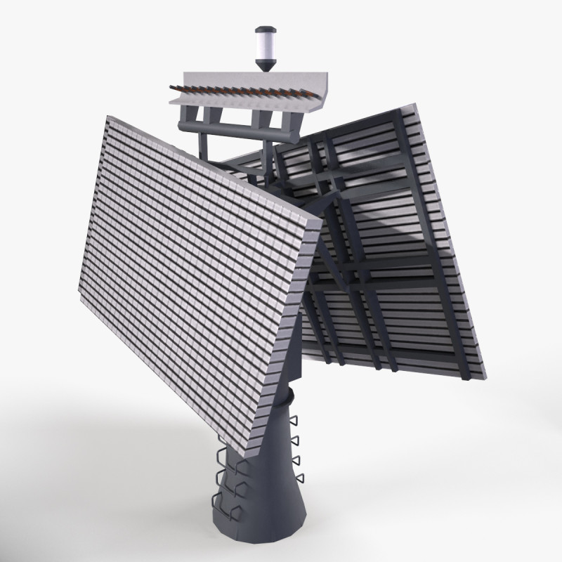 War Ship Radar Station Fregat M2M 3Dモデル .c4d .max .obj .3ds .fbx .stl .blend