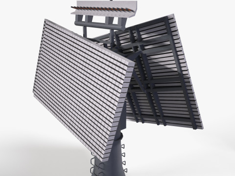 War Ship Radar Station Fregat M2M Modello 3D