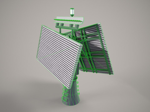 War Ship Radar Station Fregat M2M 3Dモデル