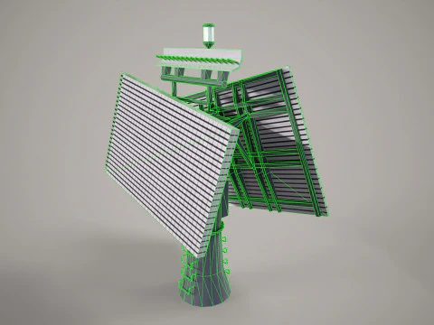 War Ship Radar Station Fregat M2M 3D Model