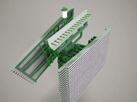 War Ship Radar Station Fregat M2M 3D Model