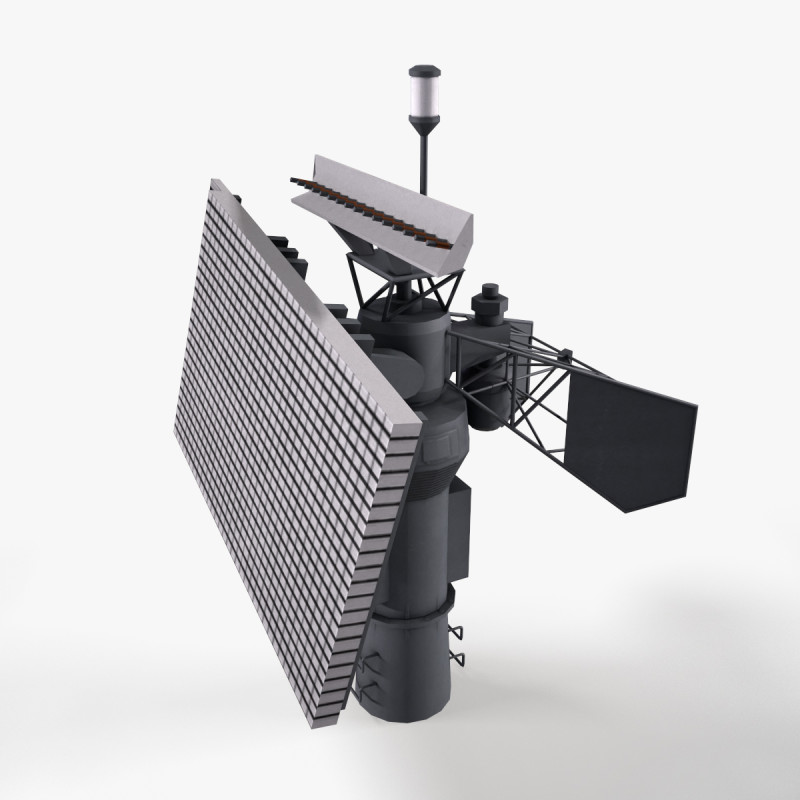 War Ship Radar Station Fregat MA1 3D 模型 .c4d .max .obj .3ds .fbx .stl .blend 