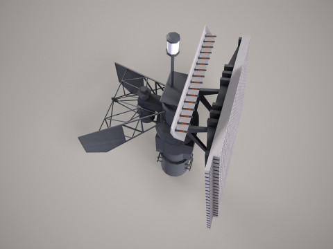 War Ship Radar Station Fregat MA1 3D 模型