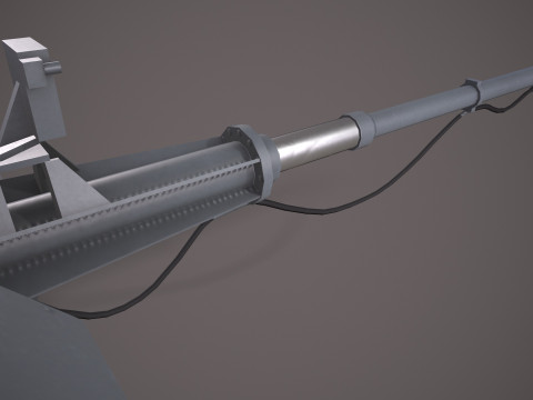 War Ship Cannon A-190-1 3D Modell