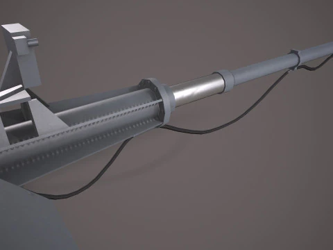 War Ship Cannon A-190-1 3D Model