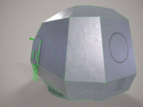 War Ship Cannon A-192M Model 3D