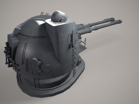 War Ship Cannon AK-130 3D 模型