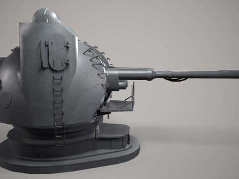 War Ship Cannon AK-130 3D 模型