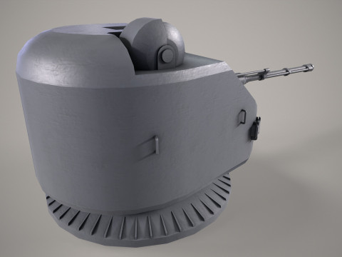 War Ship Cannon AK-176 Modello 3D