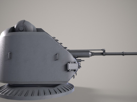 War Ship Cannon AK-176 Modello 3D