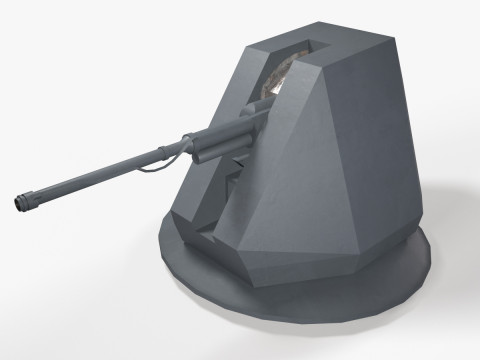 War Ship Cannon AK-176MA 3D 模型