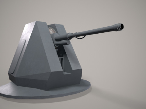 War Ship Cannon AK-176MA 3D 模型