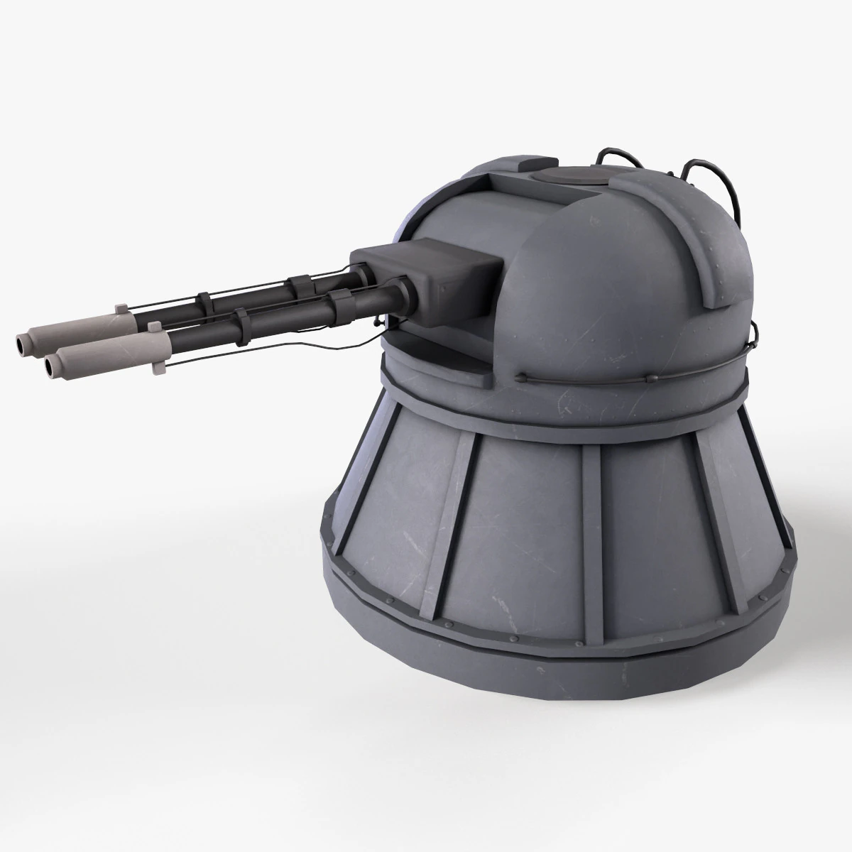 War Ship Cannon AK-230 3D Model .c4d .max .obj .3ds .fbx .stl .blend 