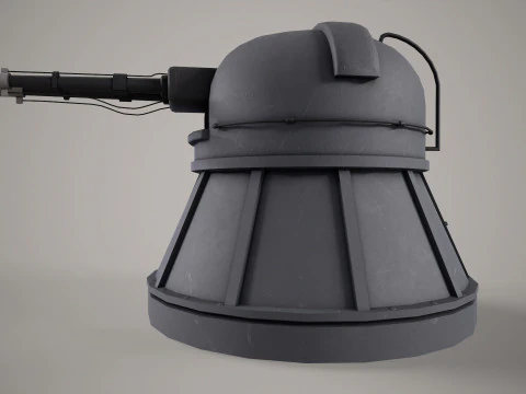 War Ship Cannon AK-230 3D Model
