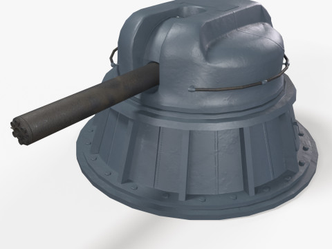 War Ship Cannon AK-630 Model 3D