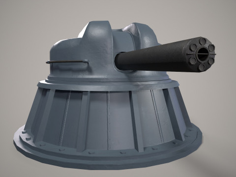 War Ship Cannon AK-630 Modello 3D