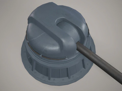 War Ship Cannon AK-630 3D Model