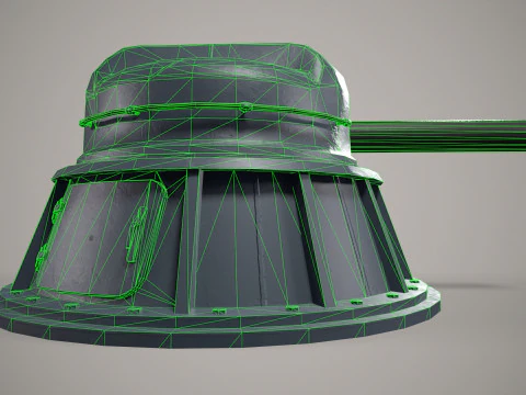 War Ship Cannon AK-630 3D Model