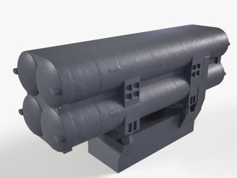 Warship Missile Launcher P-270 Moskit Modelo 3D