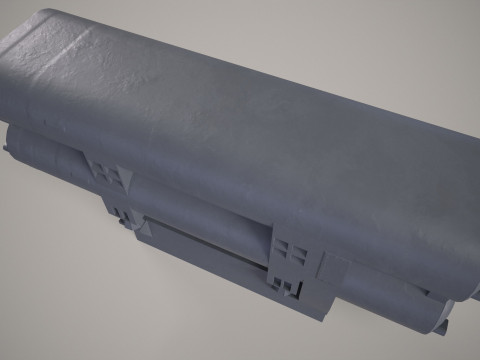 Warship Missile Launcher P-270 Moskit 3D 모델