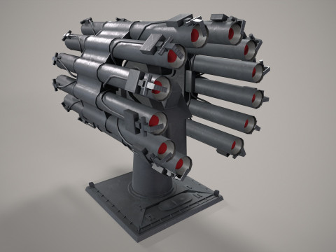 Warship Missile Launcher RBU-6000 3D मॉडल